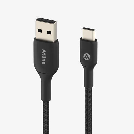 ATLINE COSMIC-ABTC15 TYPE-C USB CABLE A 3A BLACK