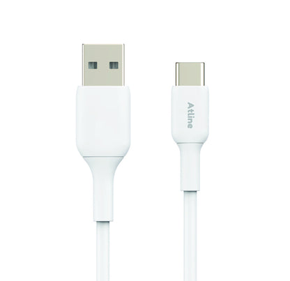 ATLINE FLOW-APTC11 TYPE-C  USB CABLE A 3A WHITE