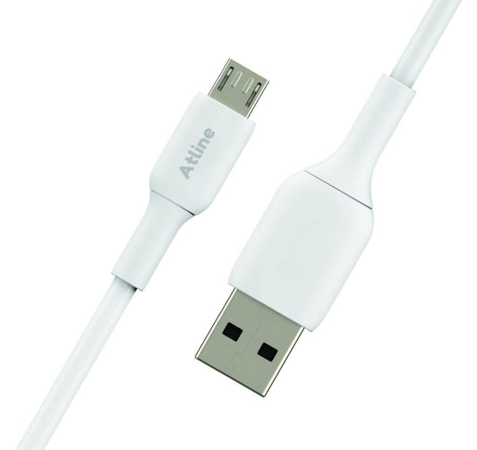 ATLINE FLOW APCM-11 Micro USB Data Cable, 1 Meter (White)