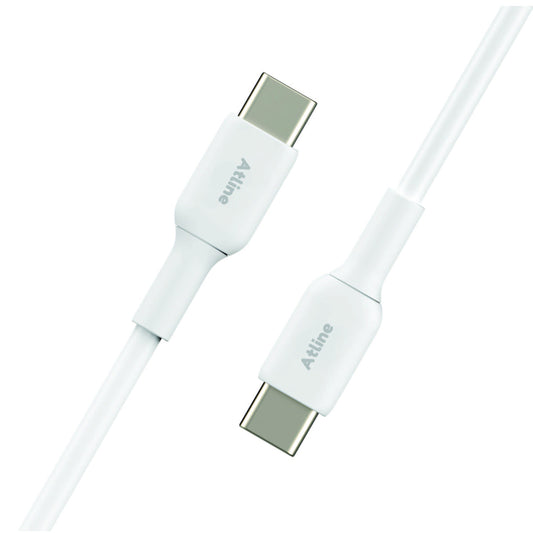 ATLINE Unbreakable Fast Charging  Type C Cable for Smartphones, Tablets & other Type C devices, 480Mbps Data Sync, Quick Charge 3.0 (FLOW-PD-60)