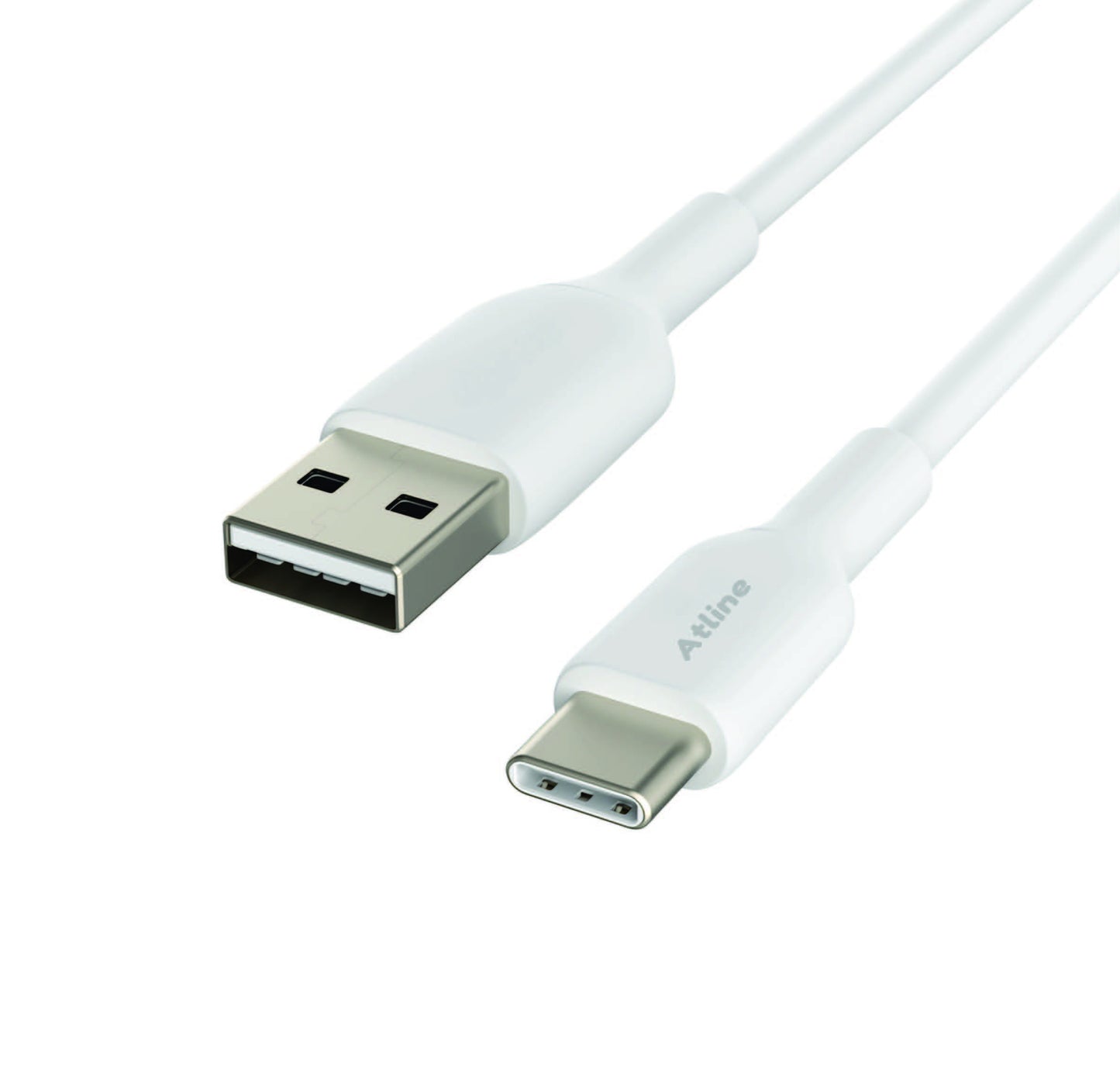 ATLINE FLOW-APTC11 TYPE-C  USB CABLE A 3A WHITE