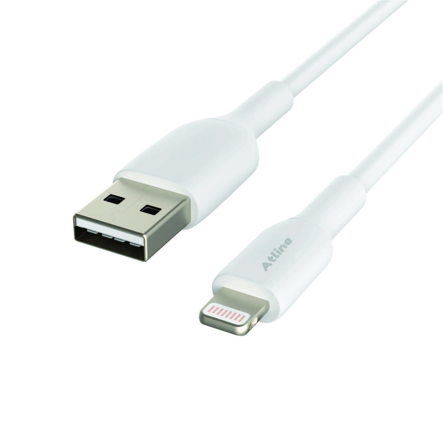 ATLINE FLOW-APLC11 LIGHTNING USB CABLE A 3A WHITE