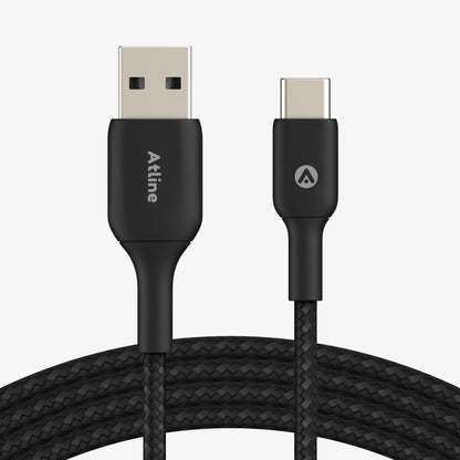 ATLINE COSMIC-ABTC15 TYPE-C USB CABLE A 3A BLACK